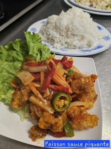 Poisson sauce piquante - Restaurant Chez Tran