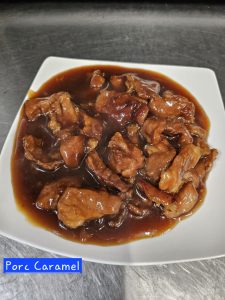 Porc caramel - Restaurant Chez Tran