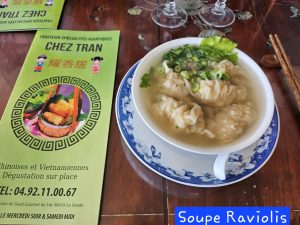Soupe raviolis - Restaurant Chez Tran